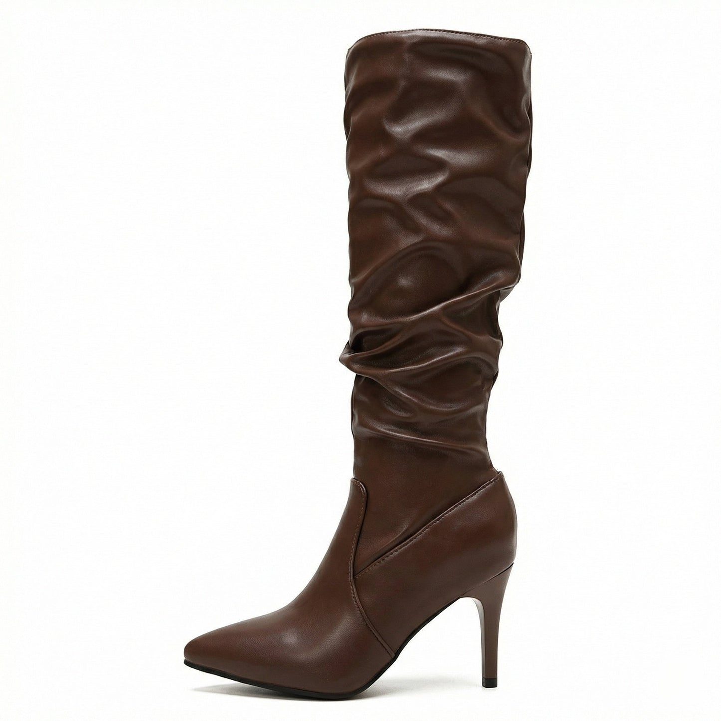 Damen Stiefel High Heels Gerafft Glamour Schuhe