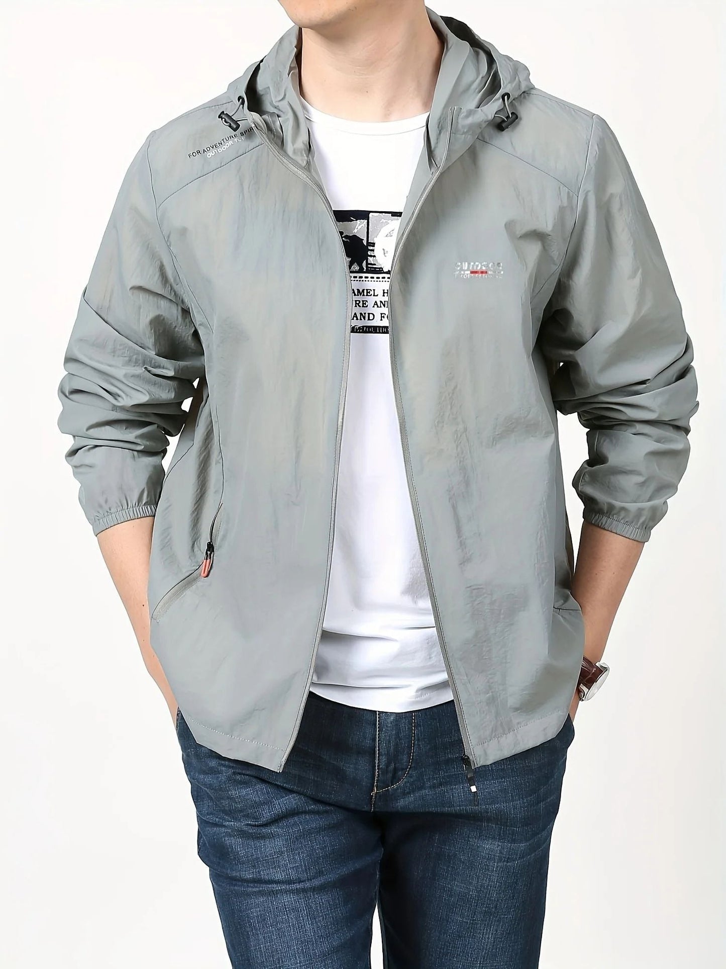 Herren-Kapuzenpullover mit Reißverschluss - Modell Albert