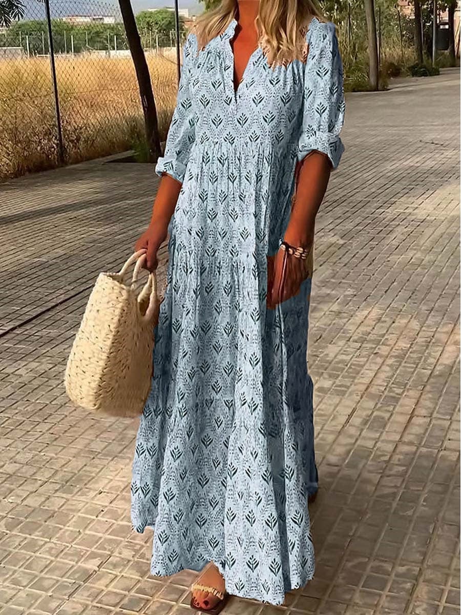 Elegante Maxi Kleider Damen Lang Schnitt