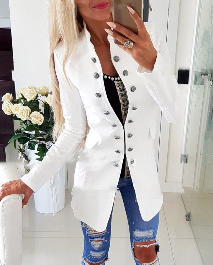 Zweireihiger Wintermantel Modern Glamour - BerlinGlamour