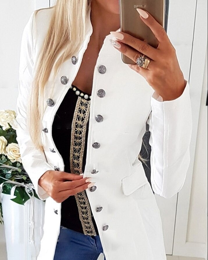 Zweireihiger Wintermantel Modern Glamour