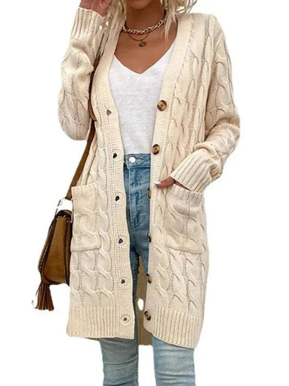 Frauen Strickjacke Modern Twist Pullover