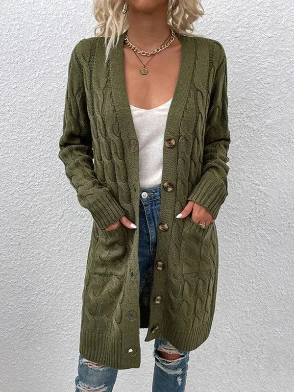 Frauen Strickjacke Modern Twist Pullover