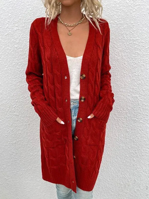 Frauen Strickjacke Modern Twist Pullover