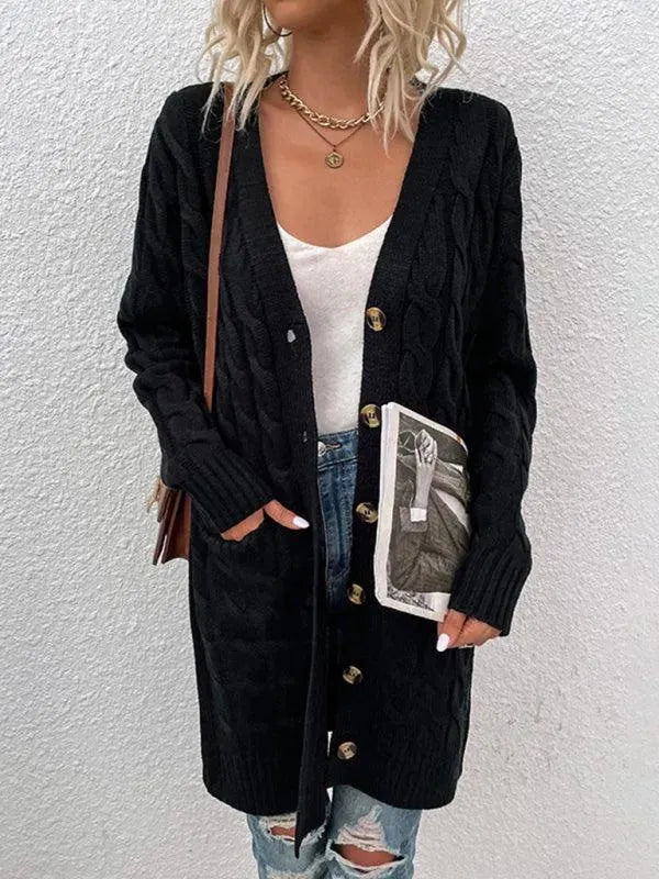 Frauen Strickjacke Modern Twist Pullover