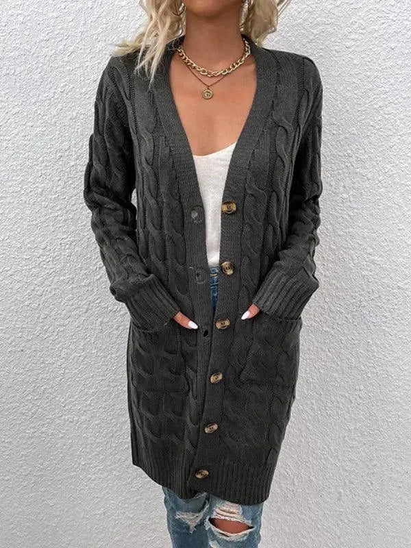 Frauen Strickjacke Modern Twist Pullover