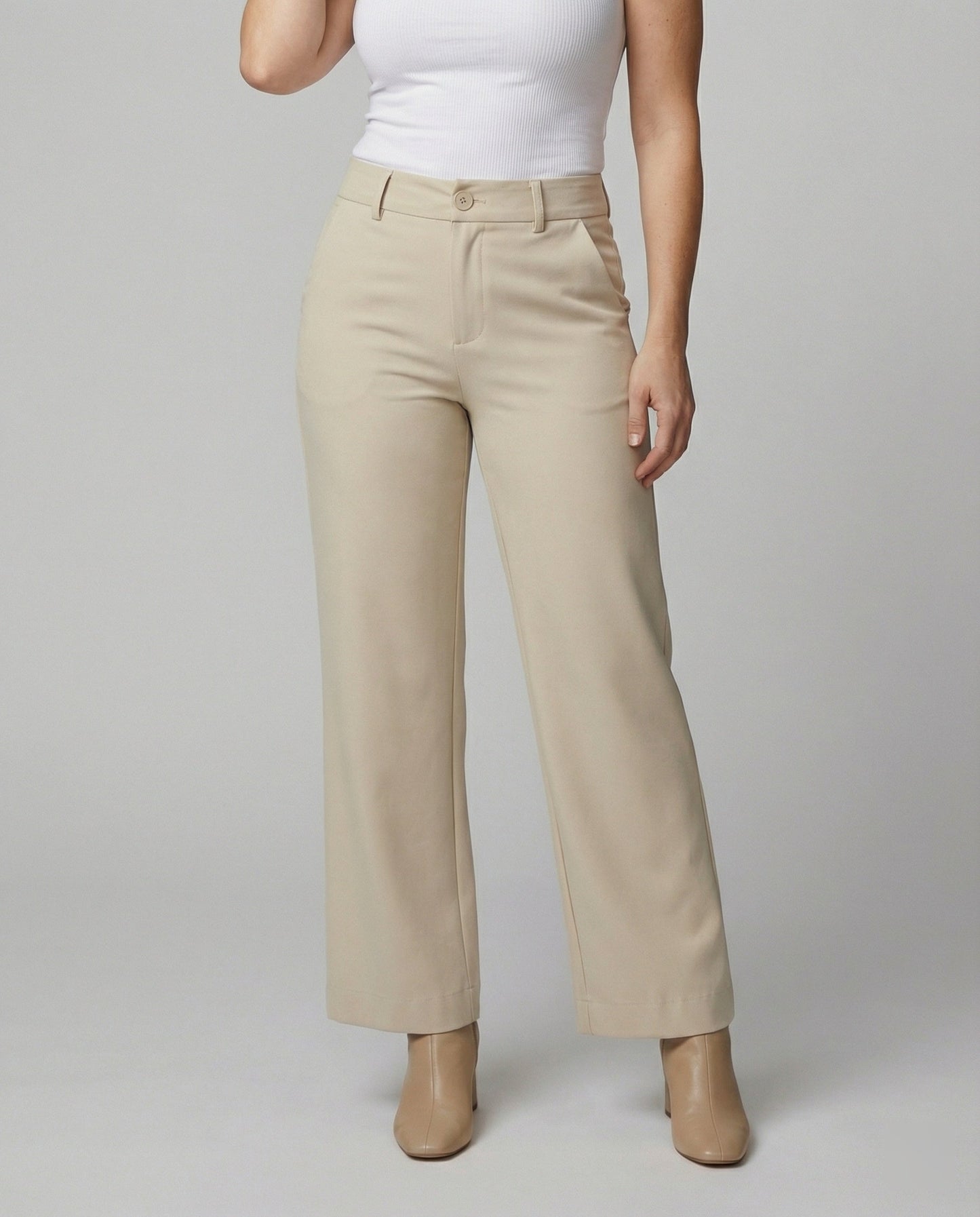 Damen Stoffhose Flare Modern Weite Bein - BerlinGlamour