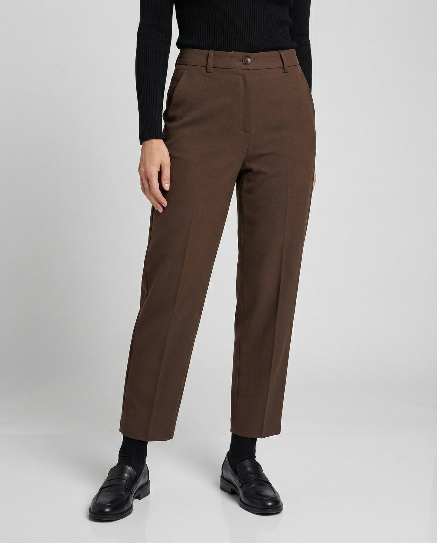 Damen Hose Hoher Bund Stretch