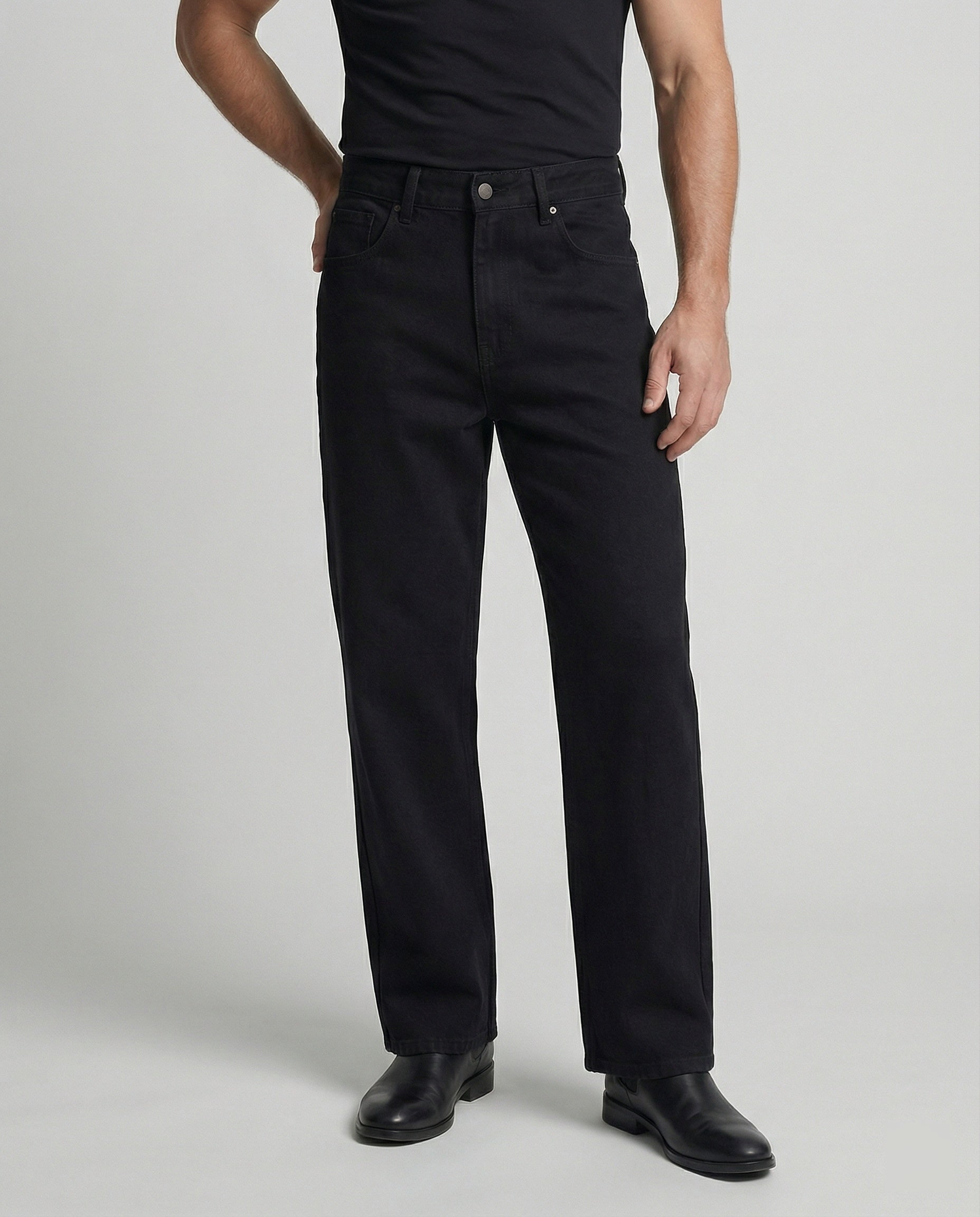 Herren Jeans Gerader Schnitt Utility Stil - BerlinGlamour