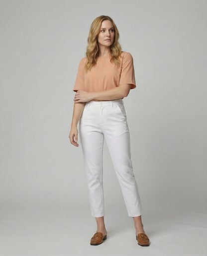 Damen Chino Hose Slim Fit Hochwerder