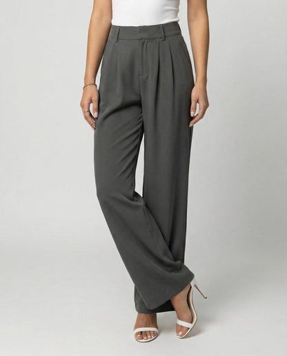 Elegante Damen Bundfaltenhose Slim Fit - BerlinGlamour