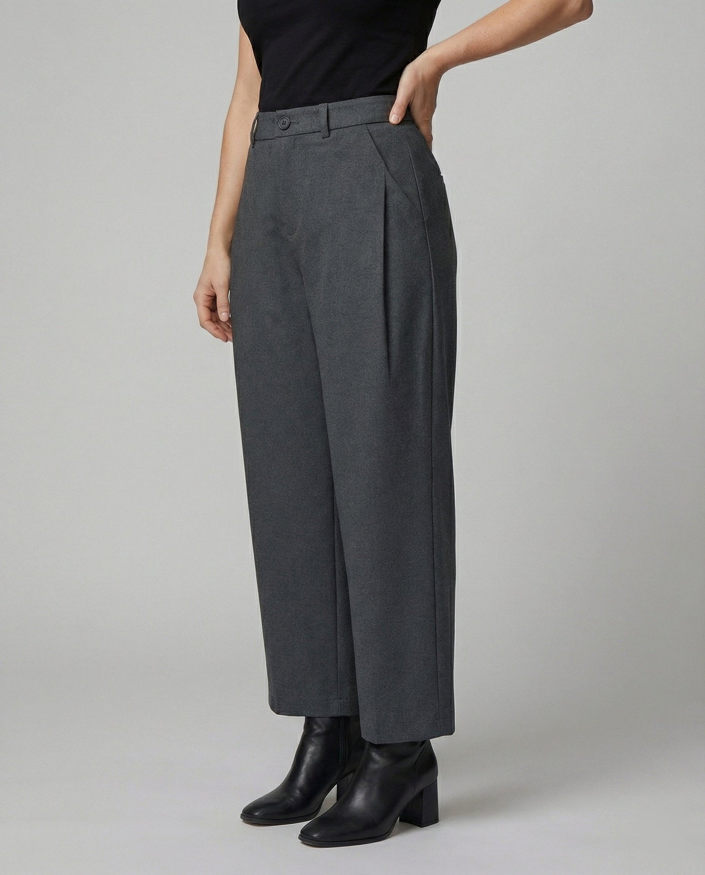 Damen Anzughose High Waist Elegant Faltenrock Hose - BerlinGlamour