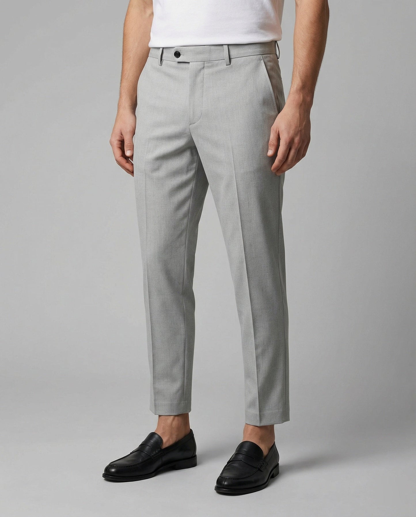Herren Anzughose Slim Fit mit feiner Struktur - BerlinGlamour