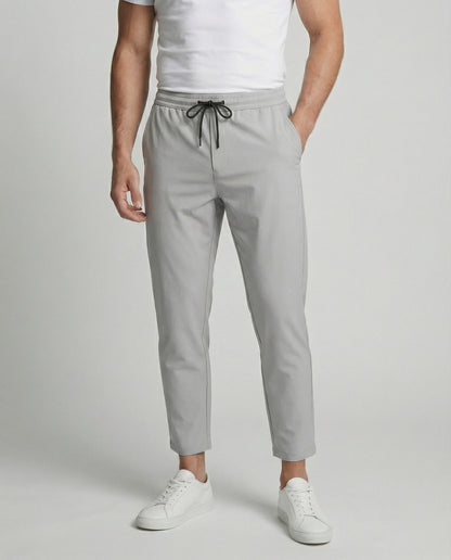 Herren Hose Leicht Bequem mit Verstellbarem Bund und Seiten Taschen - BerlinGlamour