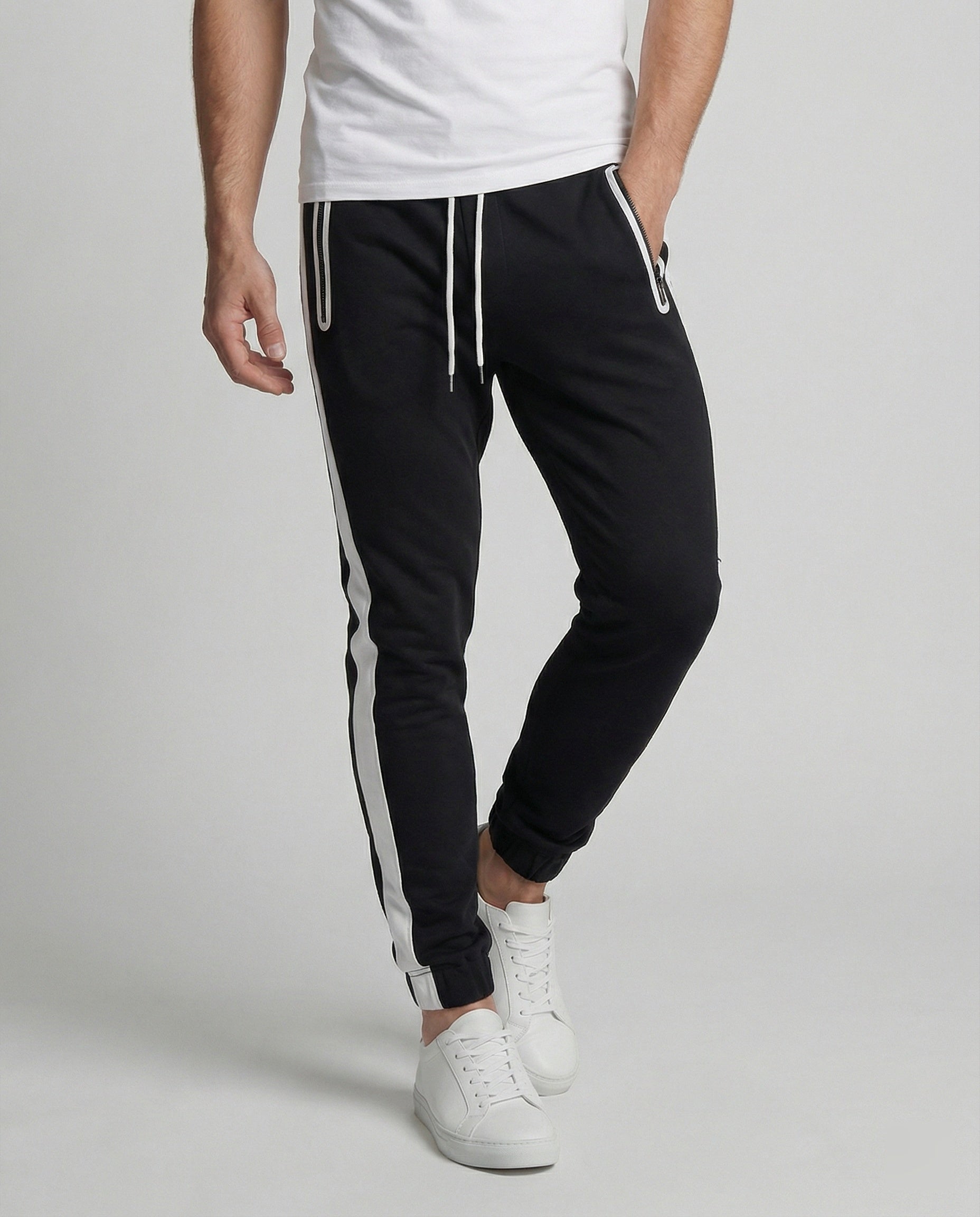 Herren Jogginghose Sportlich Bequem mit Seitentaschen - BerlinGlamour