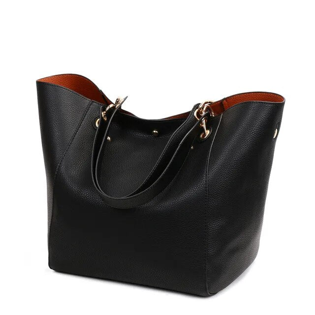 Elegante Leder Umhängetasche für Frauen Groß