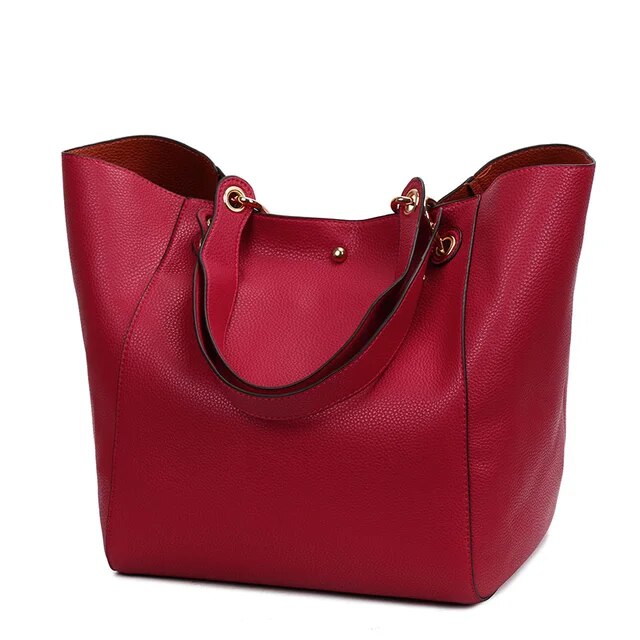 Elegante Leder Umhängetasche für Frauen Groß