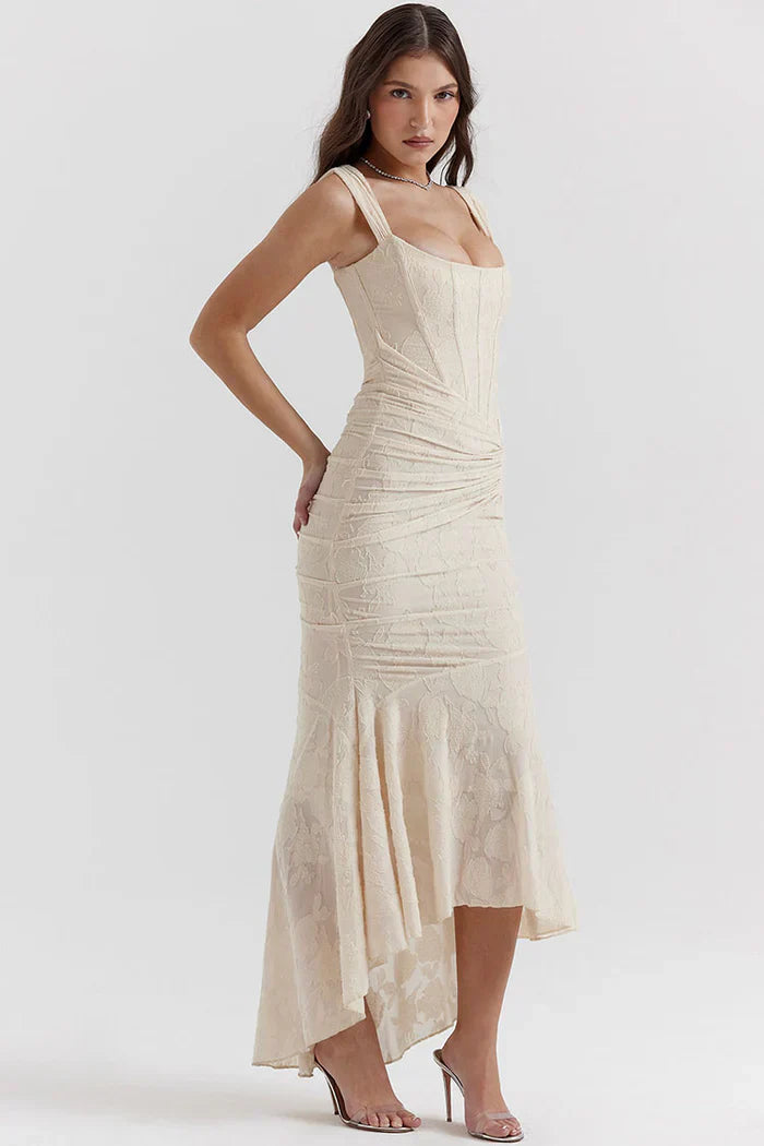 Abendkleid Spitze Schulterfrei Figurbetonter Eleganz