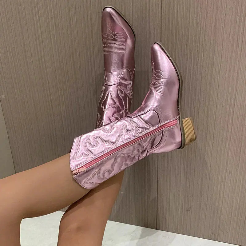 Geneva | Elegante Cowboy-Stiefel aus Metall Zendoo.de