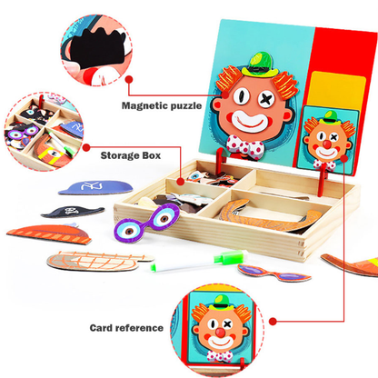 Magnetische Puzzlebox Holz Rätselbox