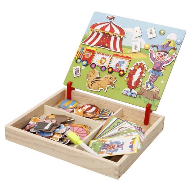 Magnetische Puzzlebox Holz Rätselbox