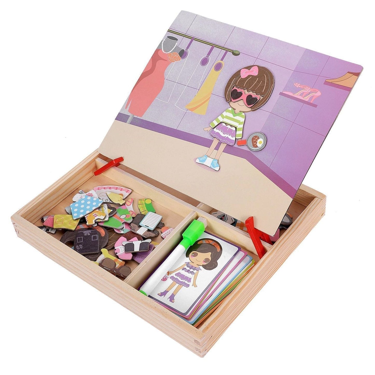 Magnetische Puzzlebox Holz Rätselbox