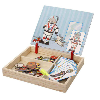 Magnetische Puzzlebox Holz Rätselbox