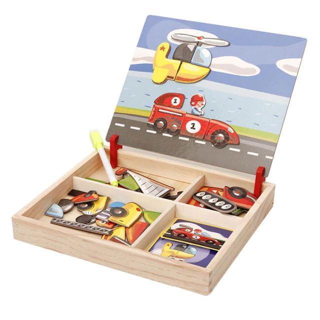 Magnetische Puzzlebox Holz Rätselbox