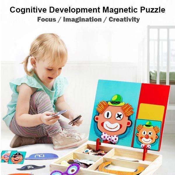 Magnetische Puzzlebox Holz Rätselbox