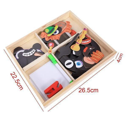 Magnetische Puzzlebox Holz Rätselbox