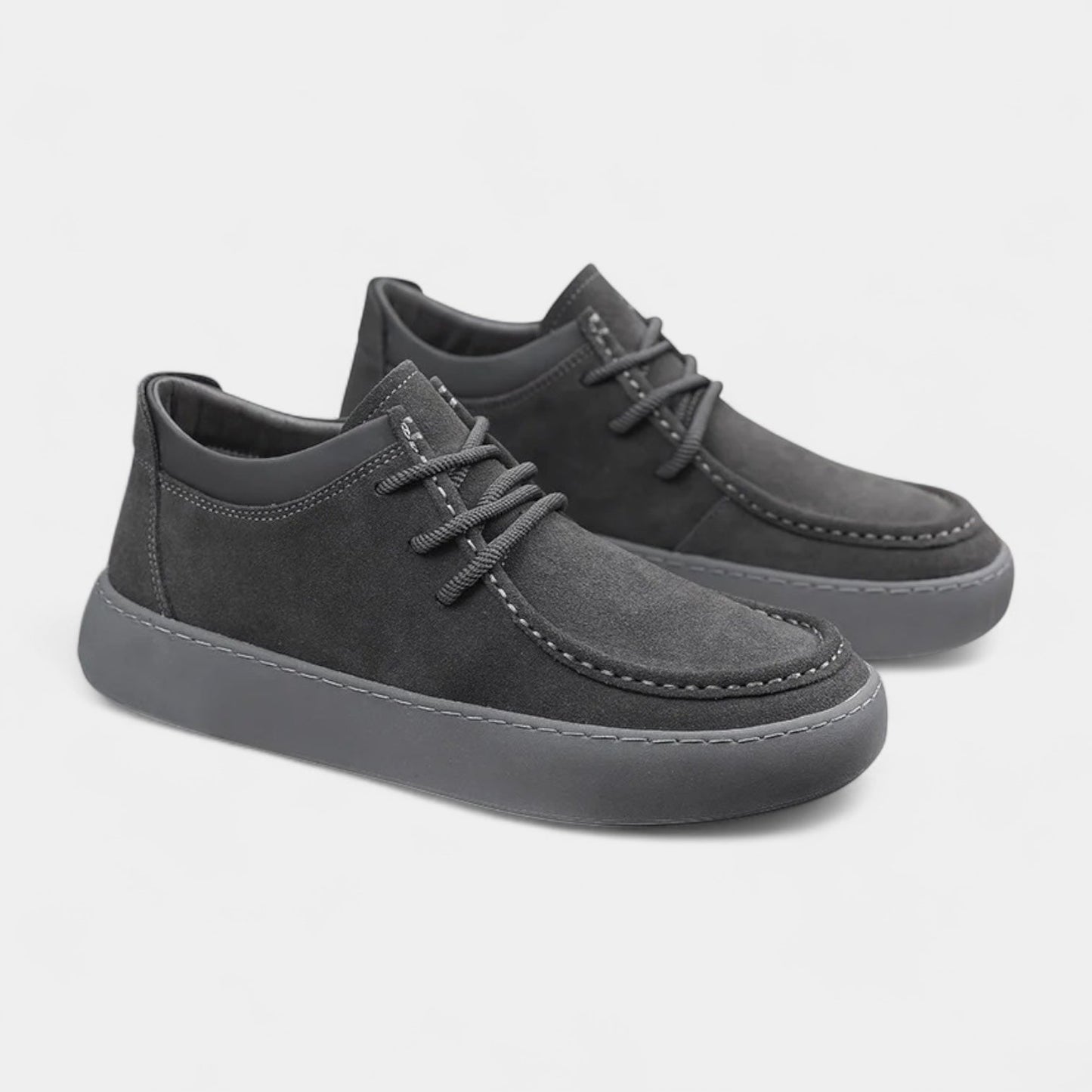 Herren-Sneaker Wildlederoptik Schnürschuhe Bequem