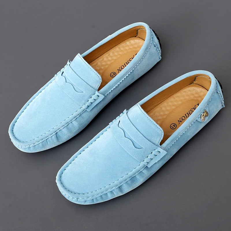 Rutschfeste Halbschuhe aus Wildleder Warm bequem