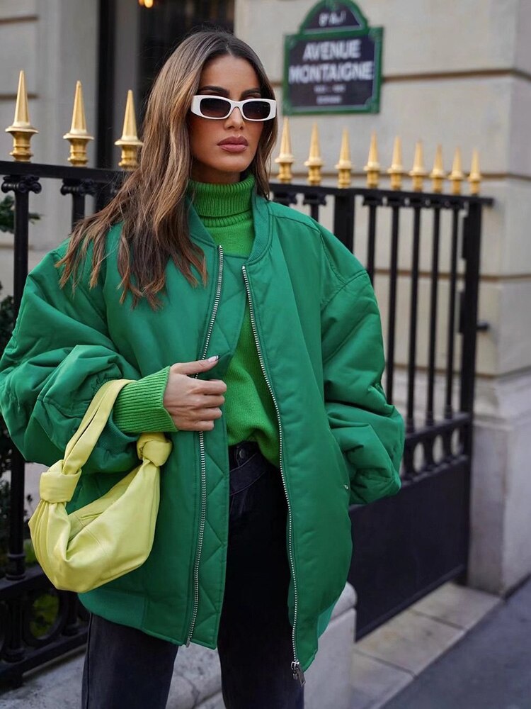 Bomberjacke Damen Leder Imirana Elegant