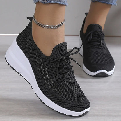 Damen Sneaker Bequem Laufschuhe Sportlich