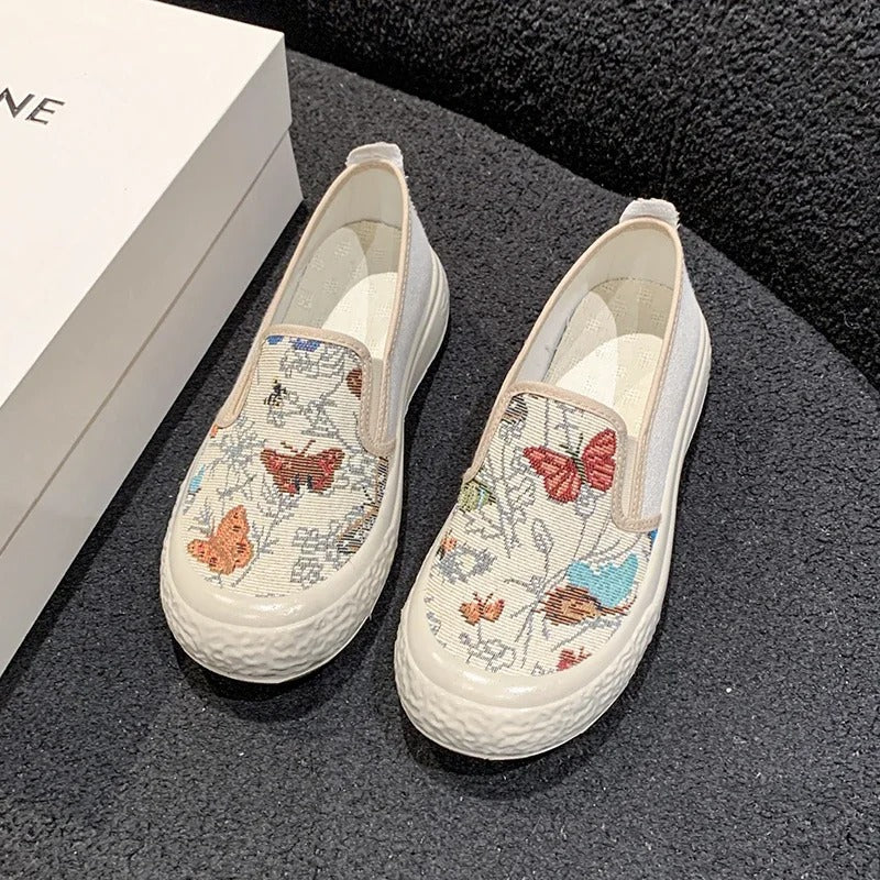 Traditionelle Heidi Schuhe Bestickt Moderne Mode