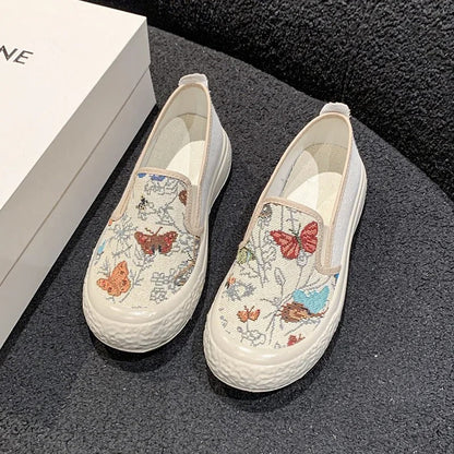 Traditionelle Heidi Schuhe Bestickt Moderne Mode