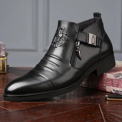 Elegante Herren Lederschuhe Business Schuhe Schwarz