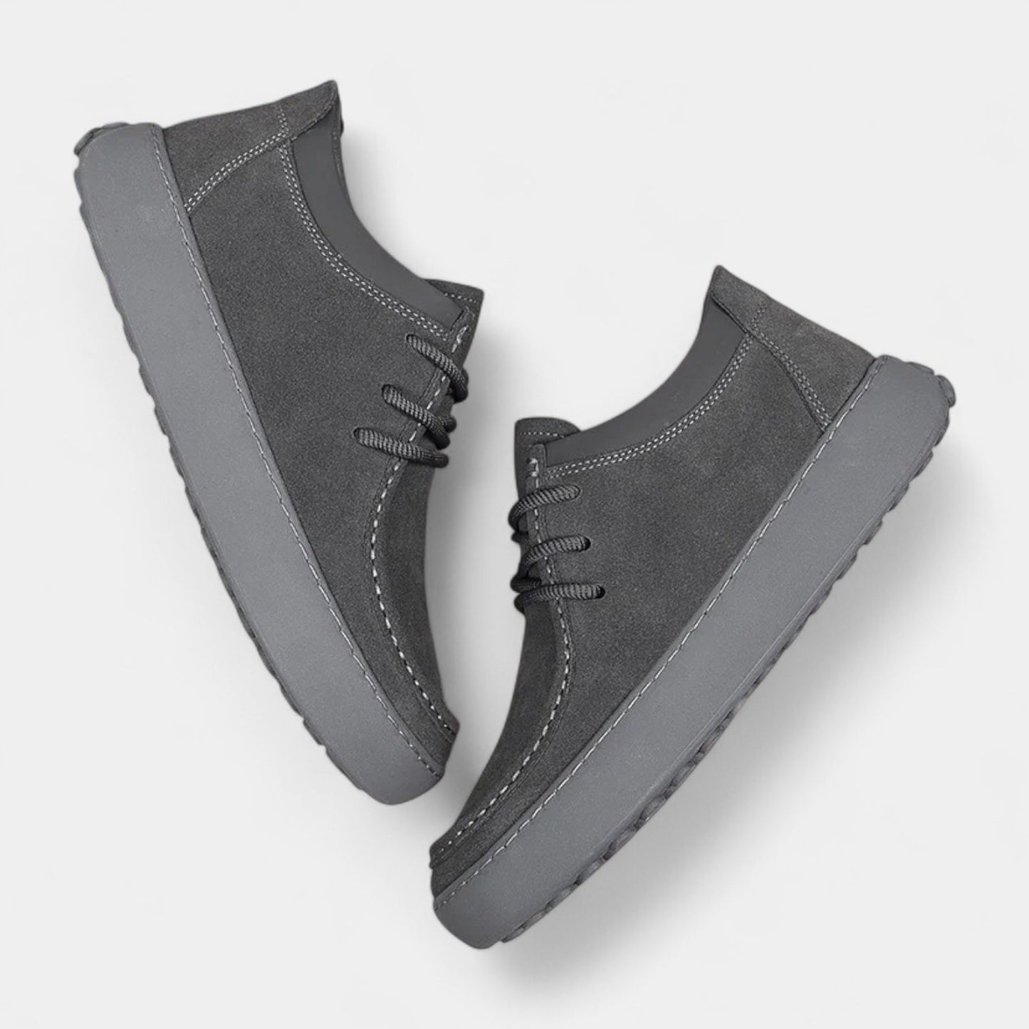 Herren-Sneaker Wildlederoptik Schnürschuhe Bequem