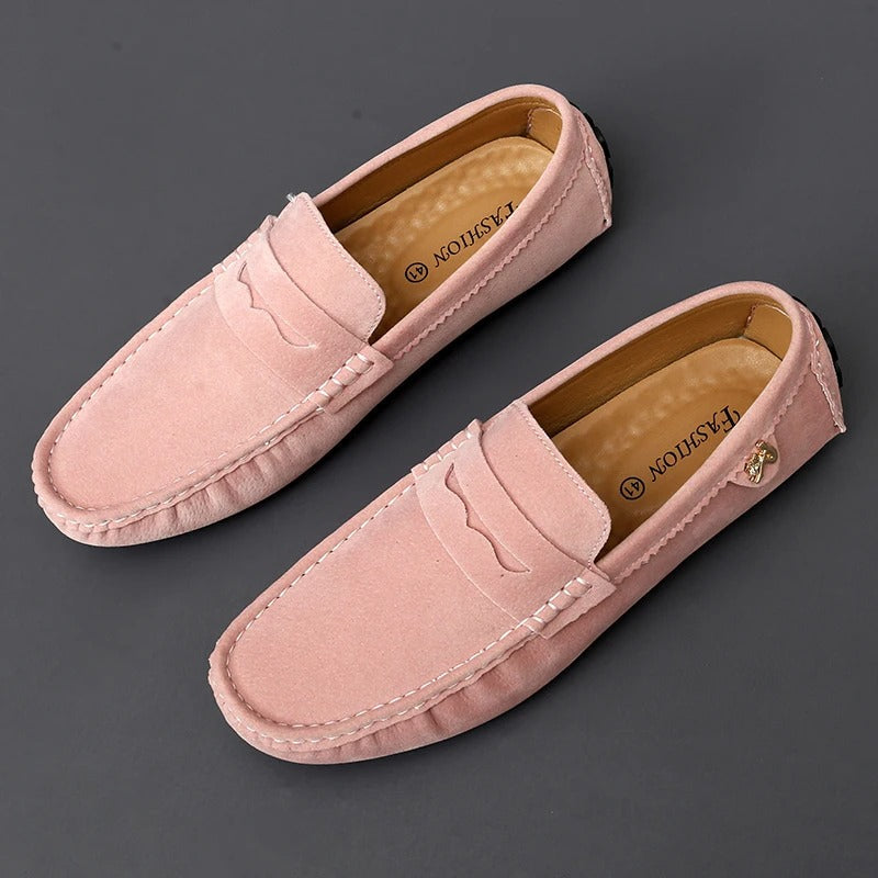 Rutschfeste Halbschuhe aus Wildleder Warm bequem