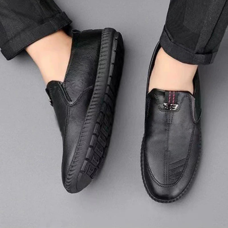 Lederschuhe Herren Business Schwarz Elegant