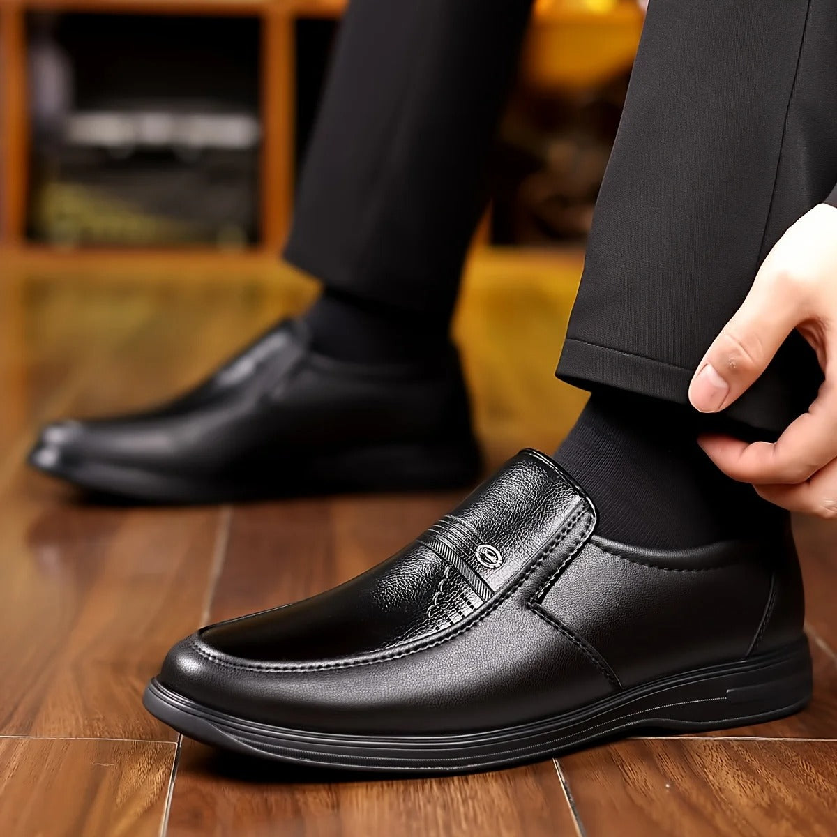 Männer Schuhe Formell Schwarze Lederschuhe - BerlinGlamour