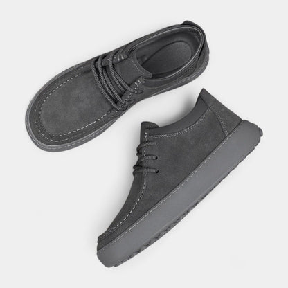 Herren-Sneaker Wildlederoptik Schnürschuhe Bequem