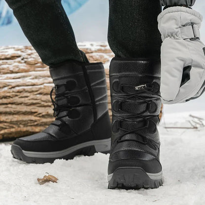 Wasserdichte Schneestiefel Warm Plüsch Winterstiefel Frauen