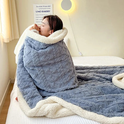 Weiche Lammwoll-Decke Warm Winterlich