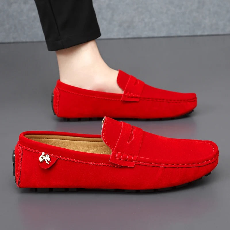 Rutschfeste Halbschuhe aus Wildleder Warm bequem - BerlinGlamour