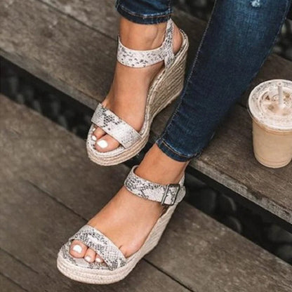 Damen Sandalen Offener Zeh Knöchelriemen Sommer