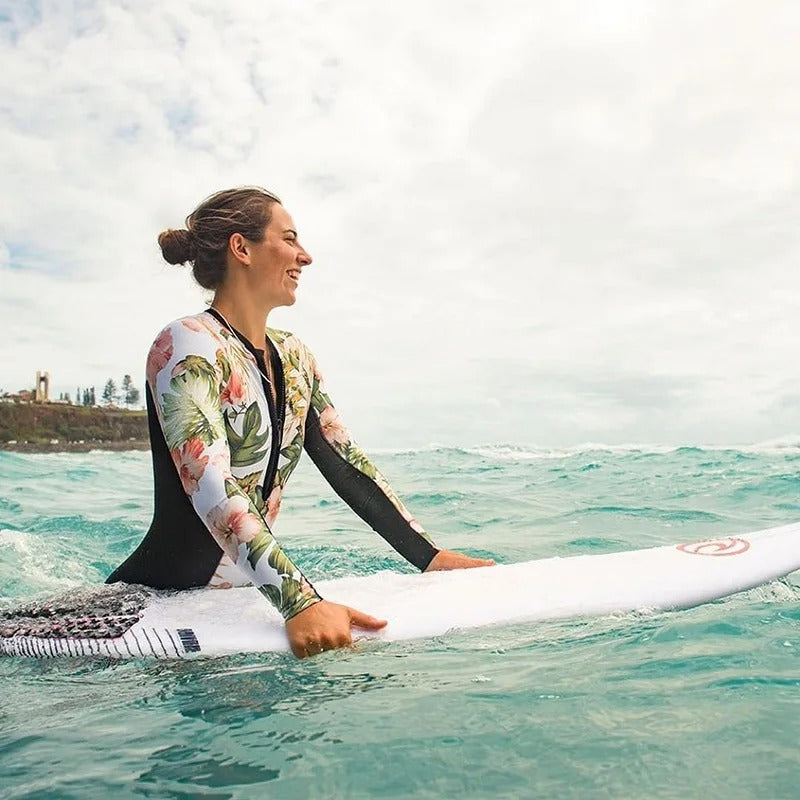 Sportlicher Badeanzug Langärmlig Surfen Damen
