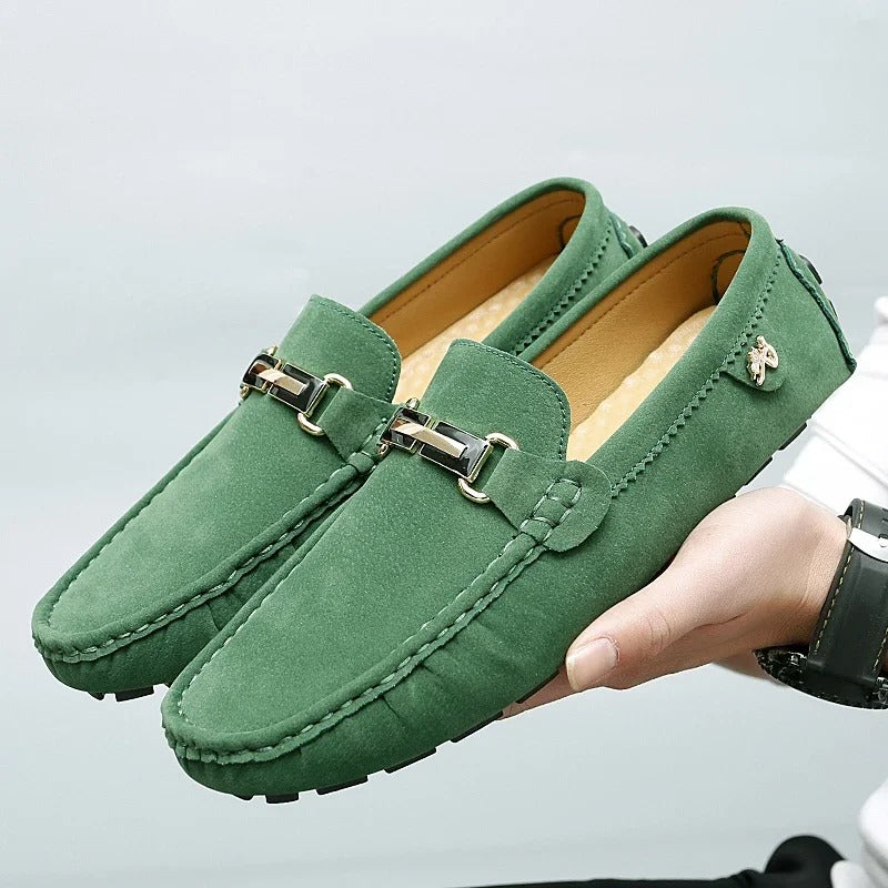 Bequeme Herren Mokassins aus Wildleder Schuhe