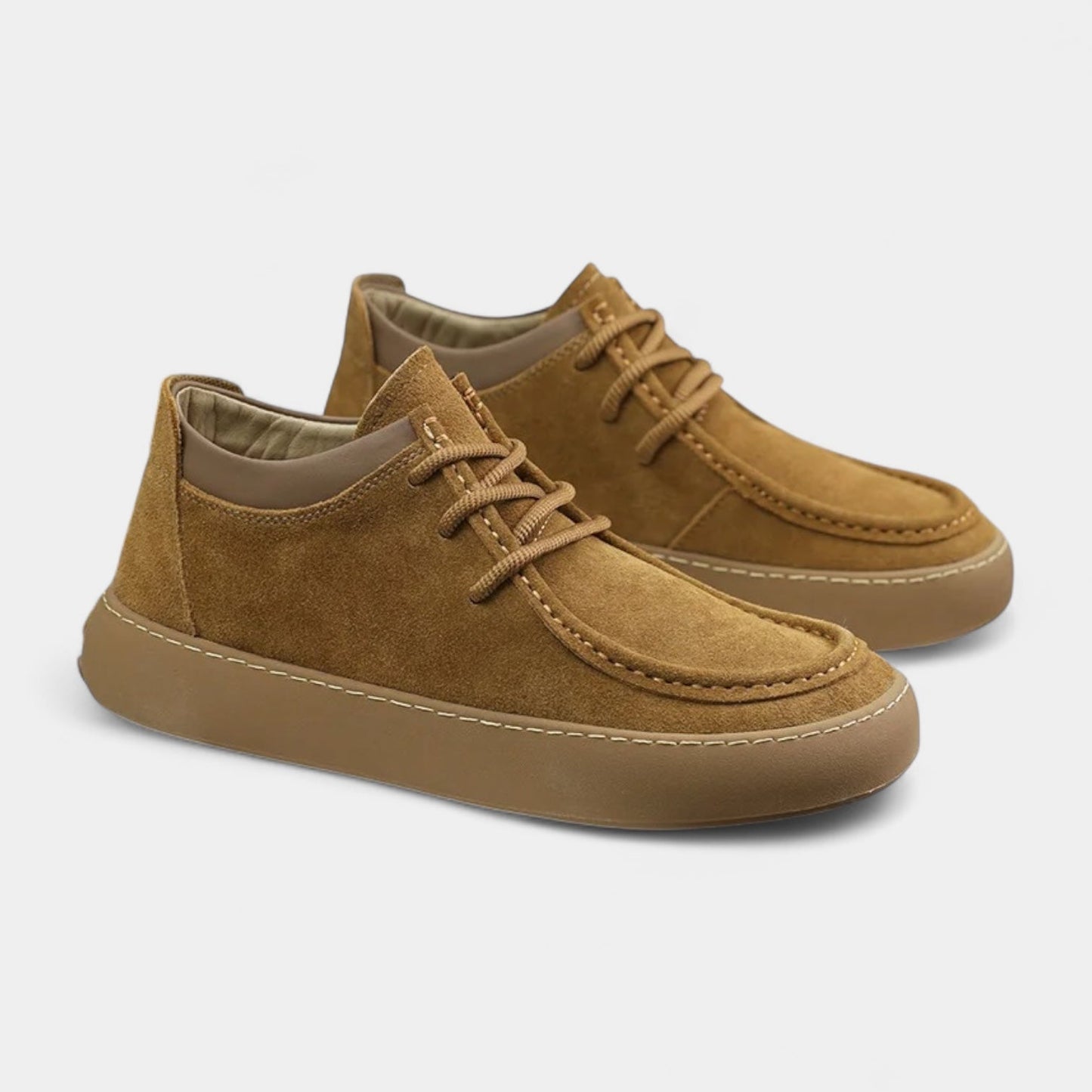 Herren-Sneaker Wildlederoptik Schnürschuhe Bequem