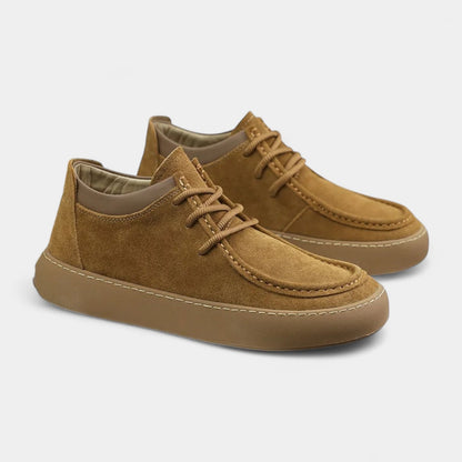 Herren-Sneaker Wildlederoptik Schnürschuhe Bequem